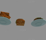 三明治 食物 汉堡 蘑菇 生菜 面包 美食