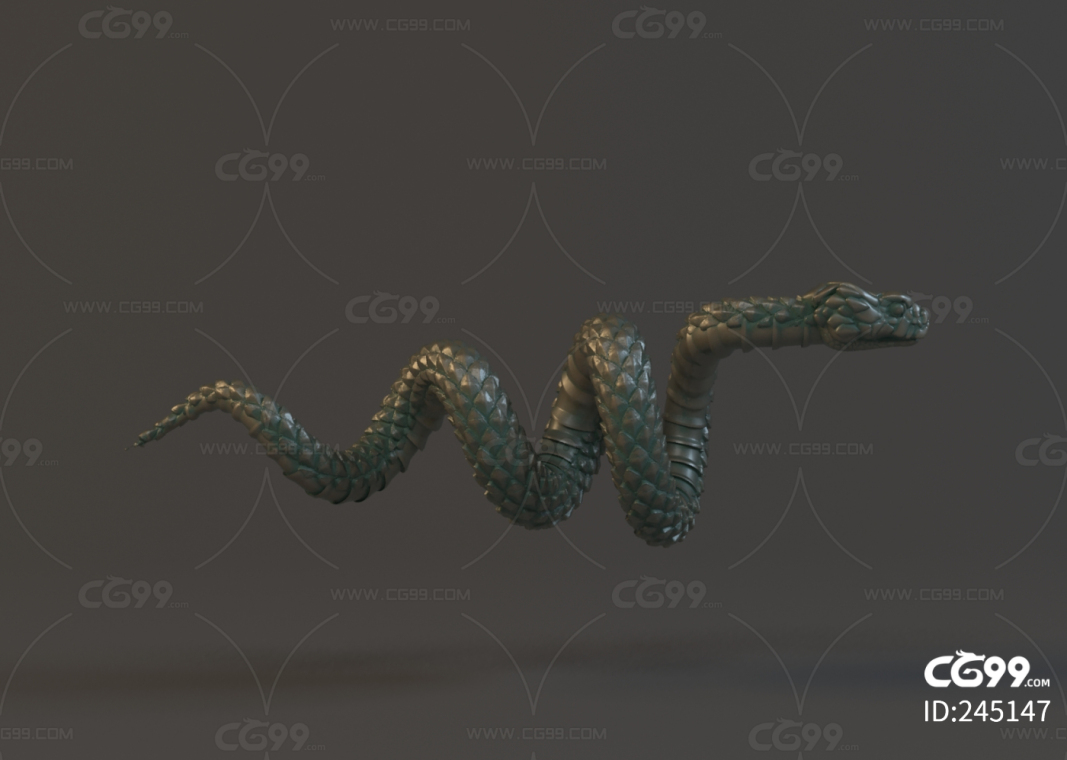 蛇 雕塑 雕像 3D打印 动物 3d模型 动物雕塑 精品