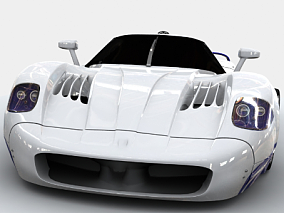 白色赛车 方程式赛车 F1赛车 极品飞车 赛车游戏 游戏赛车 3D模型