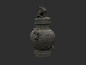 中国古代青铜器花瓶模型