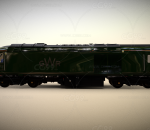 GWR 绿色涂装 Class 43 铁路 场景