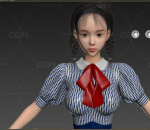 水手服东方美中式少女学生内附三套时装
