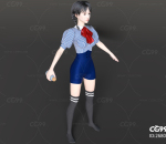 水手服东方美中式少女学生内附三套时装