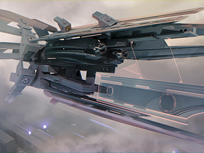 科幻机甲飞船飞机飞行器载具 装甲坦克 概念设计游戏原画参考素材300p 第五弹