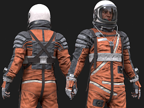 宇航员 航空航天工作人员 NASA航天员 次世代PBR 高清写实精美人物CG模型