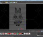 提春联的粉色兔子 2023兔年3D立体卡通兔子新年IP (2)