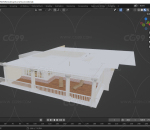 卧室 海景房 现代房间 3D模型  豪宅
