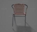 写实藤椅 椅子 凳子 靠背椅 靠背凳 凉椅 竹椅 座椅