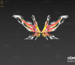 玄幻翅膀 3D模型 写实 次时代 羽翼 羽毛翅膀 神话翅膀