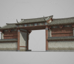 亚洲古代建筑大门