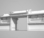 亚洲古代建筑大门