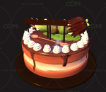 精灵蛋糕  蛋糕  卡通蛋糕   巧克力蛋糕  糕点  甜品