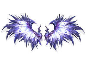紫色大翅膀 cg模型 西幻风格