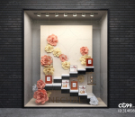 香水橱窗模型 商品展示柜模型 礼品盒模型