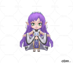 紫发女王 西幻风格 cg模型