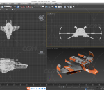 科幻飞船 战斗机 未来战机 3D模型 多种文件格式