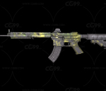 写实  PBR M4A1-Custom  武器  枪械 3dMAX模型 4K贴图