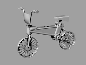 自行车 日常用品 犀牛模型