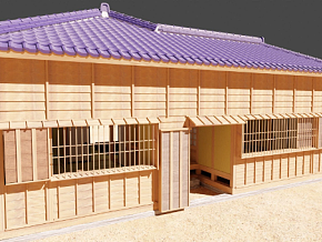 20世纪初的日本标准住宅 带家具 写实风格 Blender模型