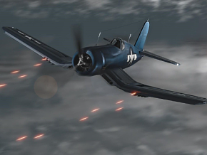 F4u海盗系列战机 战斗机 军事飞机 写实风格 Blender模型