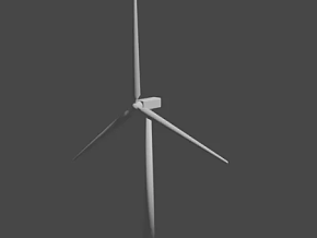 风力涡轮机 卡通 动画 工业 场景部件