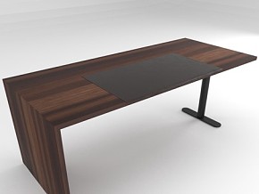 办公木质桌子 简易 PBR材质桌子 低面数
