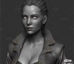 女战士3D模型建模教程 - Flamembra 3D Model