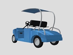 卡通高尔夫球车 卡通 动画 游戏 车辆 汽车 交通工具