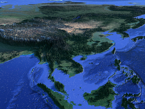 世界三维地图 世界山脉 世界地形图 超级置换图