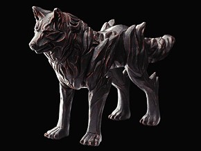 狼 狼雕塑 石头狼