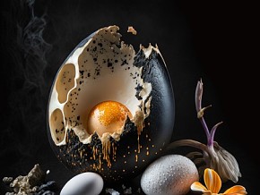 鸡蛋  创意  幻想  原画  插画