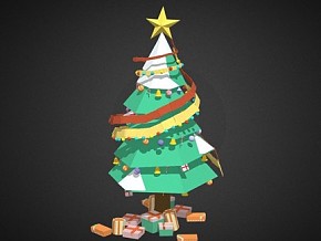 圣诞树  树木  绿植  植物  卡通