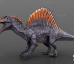 侏罗纪棘龙 动物 远古生物 次世代 恐龙 PBR 写实