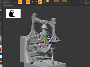 使用zBrush 2020和Blender雕刻3D制作道具