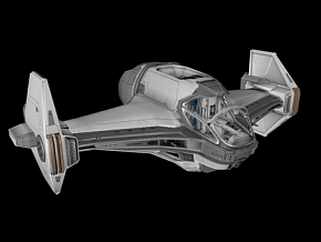 双翼飞船 科幻 未来 太空 宇宙 科幻船 飞船