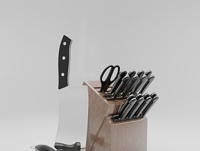 刀具  菜刀  厨房用具  工具  写实