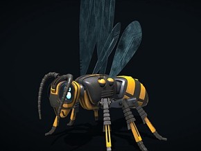 金属苍蝇 机械昆虫 机械生物 昆虫机器人 侦察机器人