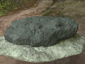影视石头 石板 岩石 山石 石头 3D模型