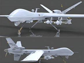 写实飞机高模 MQ-9 无人机 无人侦察机 收割者 新型无人作战飞机 空军