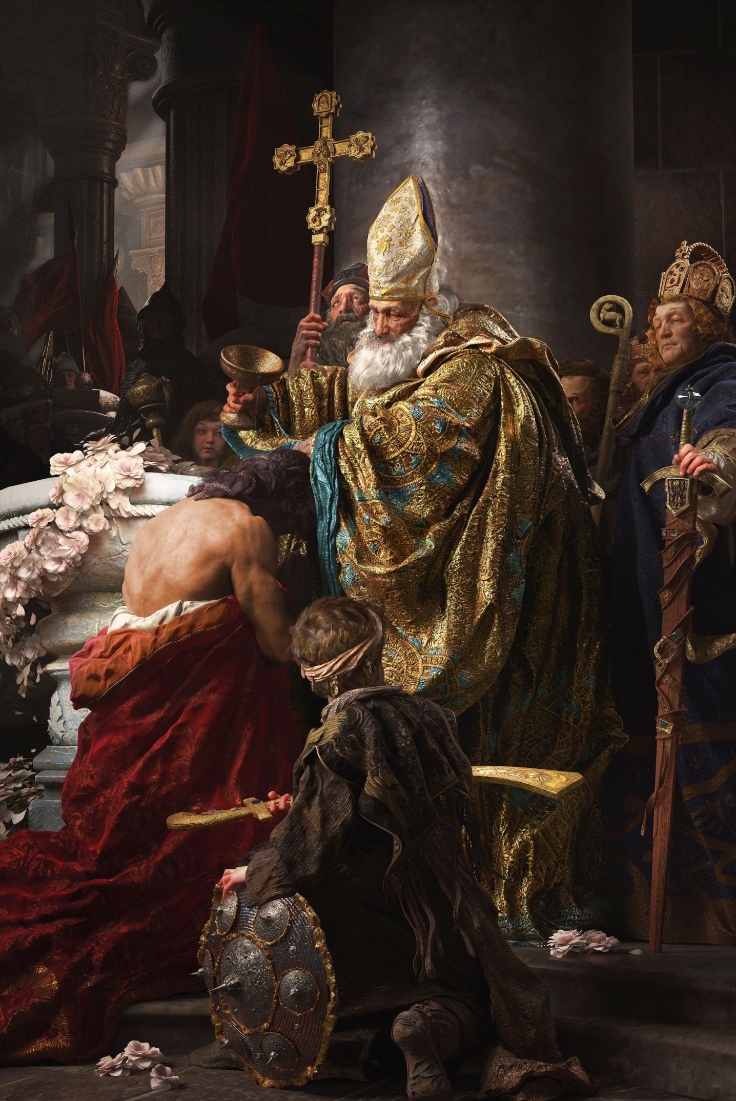 欧洲中世纪KING的洗礼~高端角色设计、场景雕刻