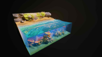 美国数字艺术家泰勒·史密斯《UE5中的珊瑚礁环境立方体》