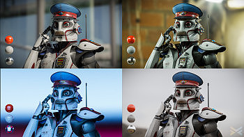 俄罗斯3D艺术家Nikita Morkton机械建模作品分享-RPBO-3警用机器人