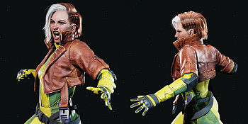 加拿大角色艺术家Jeffrey Roussakis X战警盗贼角色建模作品