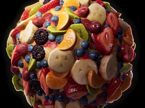 加拿大设计师JOHNNY M创意3D作品 沙拉水果球