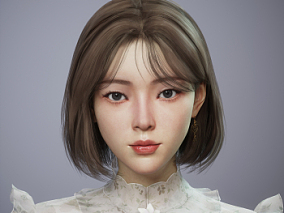 韩国艺术家kyoung su oh 短发女孩