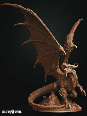国外3D艺术家MIGUELLEONARDO3D作品《战士巨龙（生物施法者）微型》