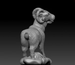 十二生肖之羊 动物雕塑模型