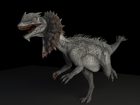 恐龙 双脊龙 远古生物max2014