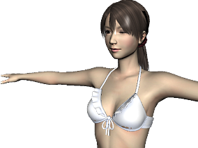 maya表情绑定亚洲美女 中国女人  写实女人体模型素材