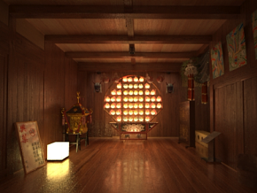 日本建筑室内 日式室内场景 日本室内场景 卧室 日式风格